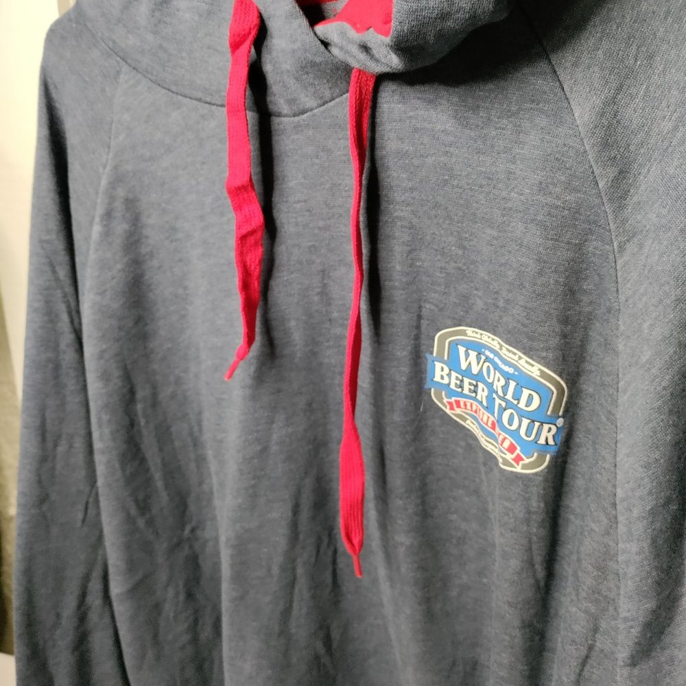World Beer Tour Old Chicago Pullover Hoodie Men's Size 4XL Blue